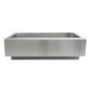 Nantucket Sinks Single Bowl Undermount Stainless Steel Kitchen Sink with 7In. Apron Front EZApron33